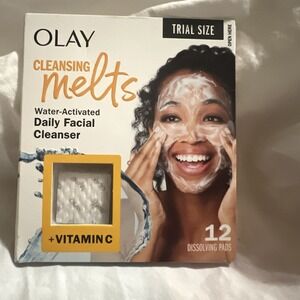 NEW!‎ Olay Cleansing Melts Daily Facial Cleanser With Vitamin C - 12 Pads
